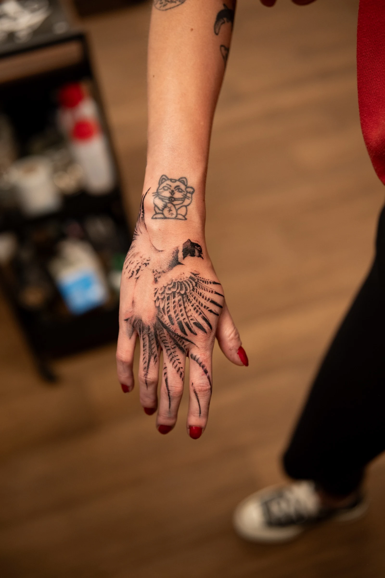 Hand tattoo